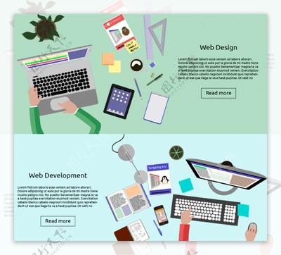 網頁設計開發插畫圖片素材-編號27366548-
